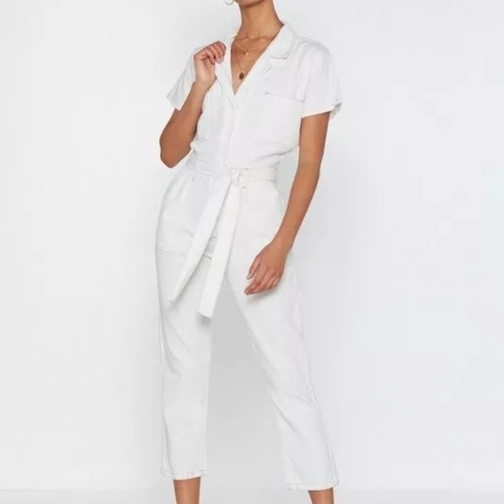 NWT White Denim Boilersuit